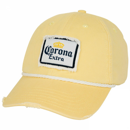 Corona Extra Crown White Adjustable Strapback Rope Hat - WearYourBeer
